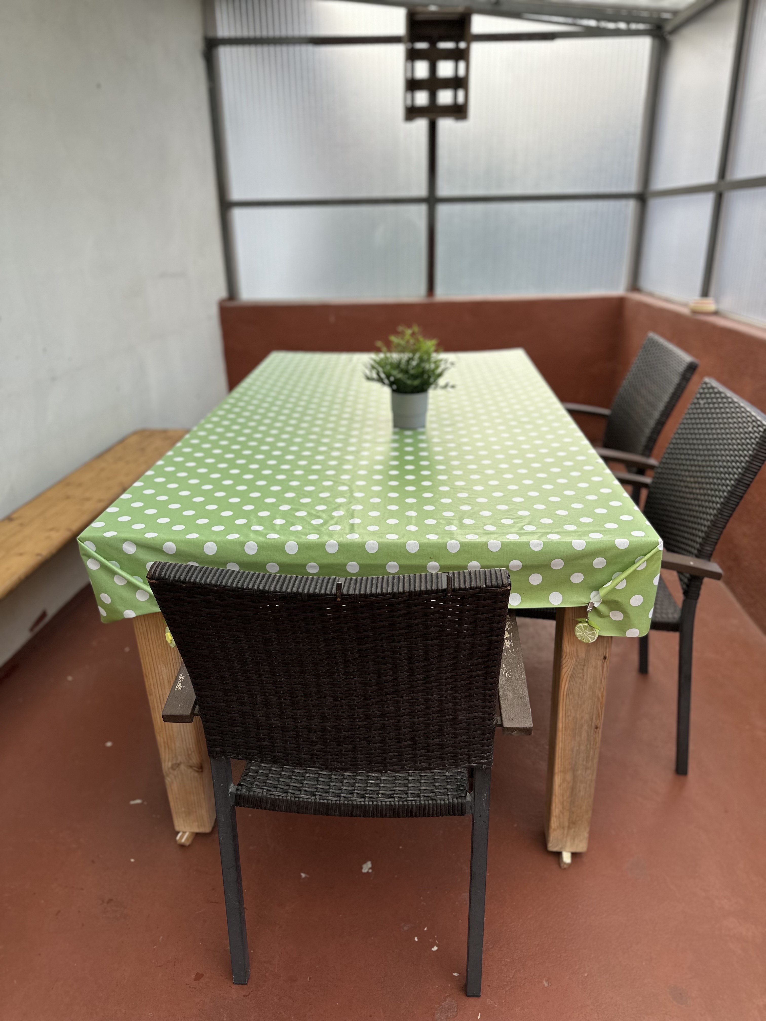 Wohnung 1 – überdachter Balkon